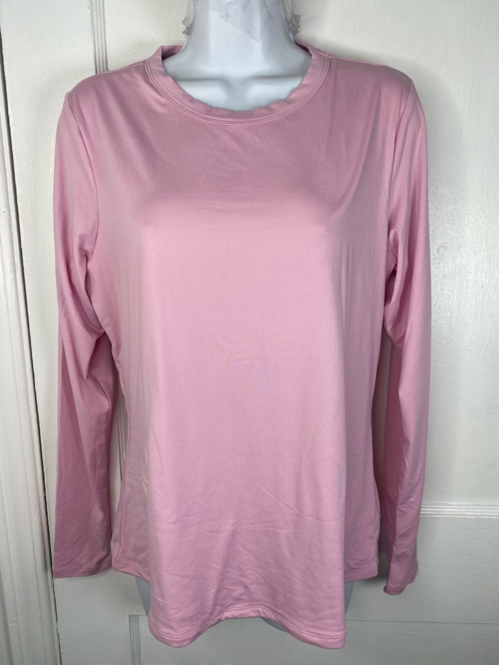 naked wardrobe NWT Pink Long Sleeve Crewneck Top